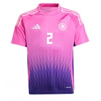 Camisa de Futebol Alemanha Antonio Rudiger #2 Equipamento Secundário Europeu 2024 Manga Curta